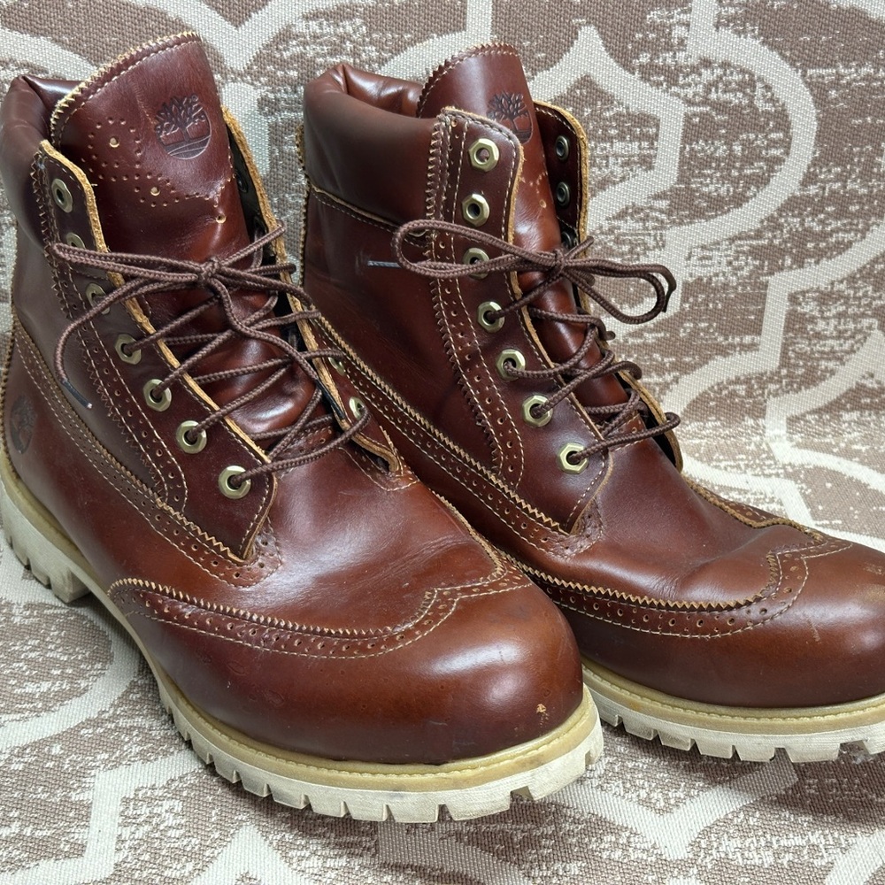 Timberland Men's 6" Inch Brogue Boots Size 12, Limited, Rare